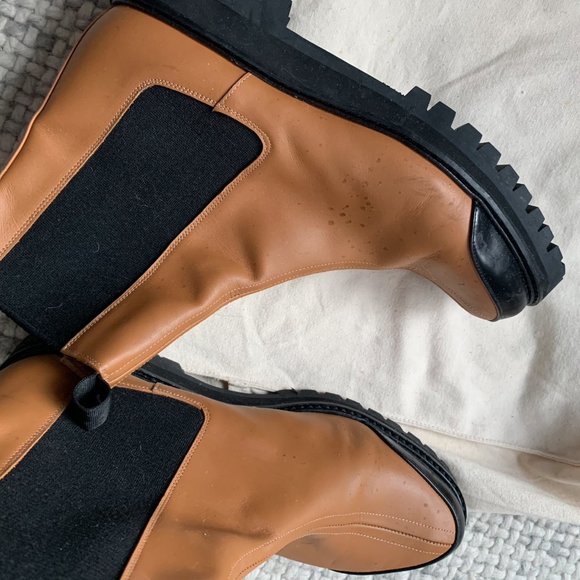 Flattered Sally Rubber-Trimmed Leather Boots - Picture 7 of 7